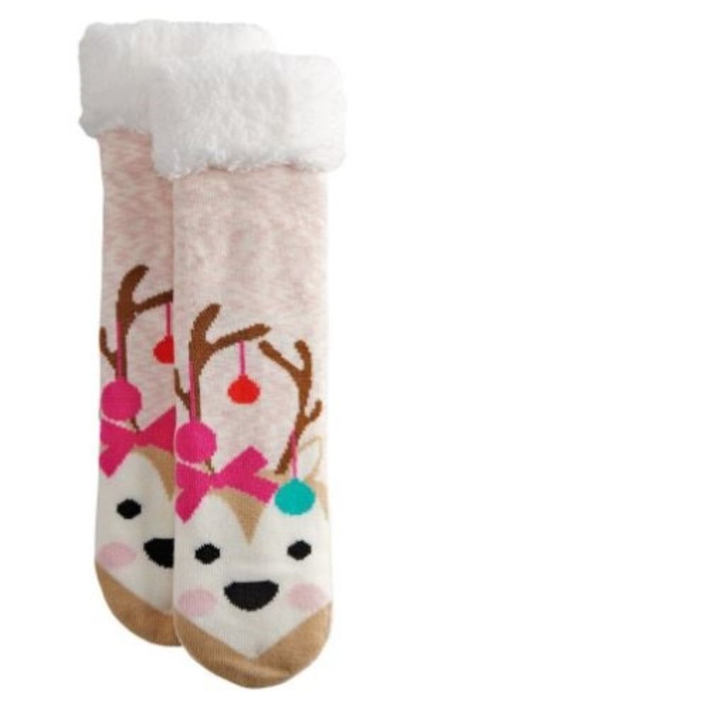 Kookie Kritters Girl's Cozy Warmer Slipper Socks